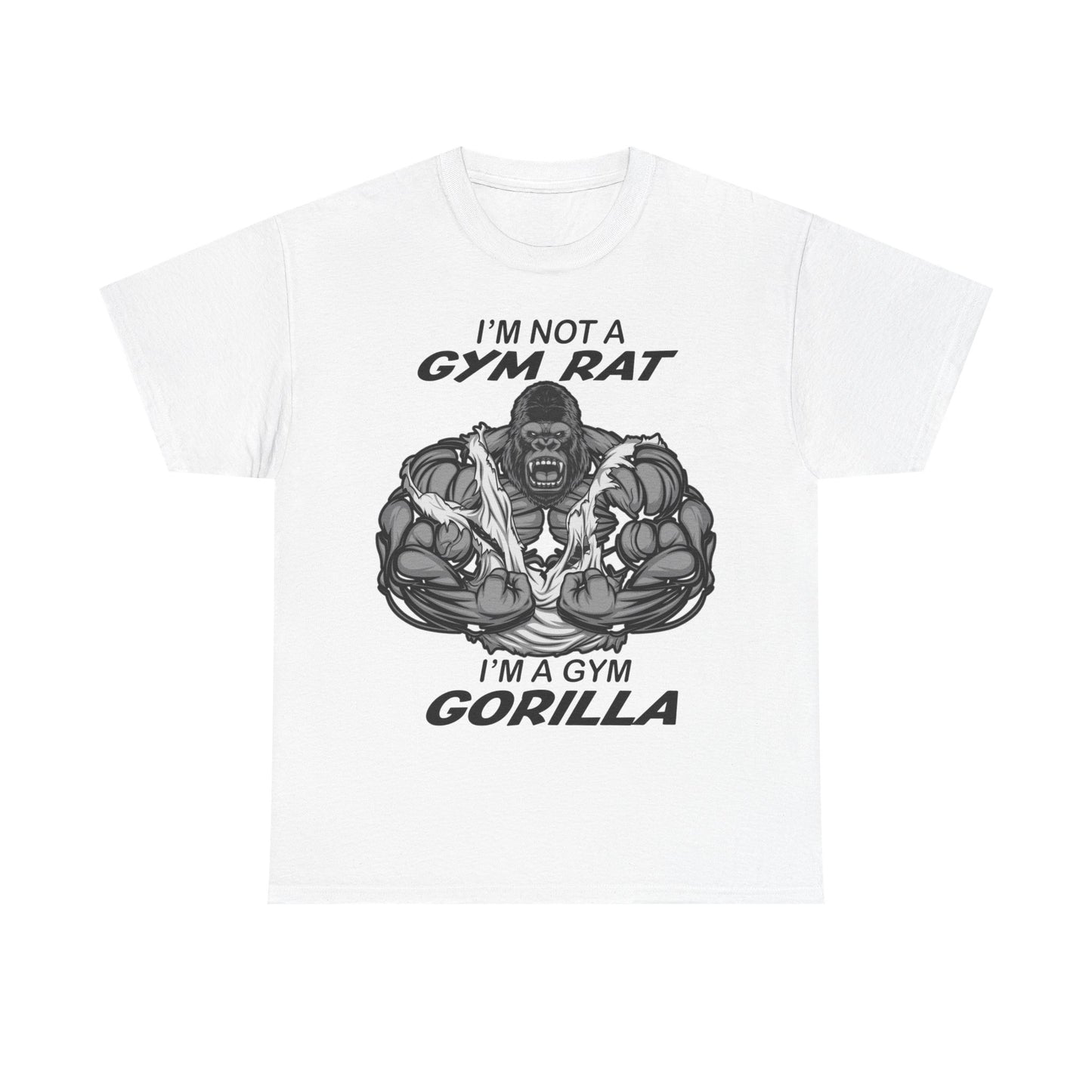 Funny Gym Gorilla Tee - Unisex Heavy Cotton T-Shirt