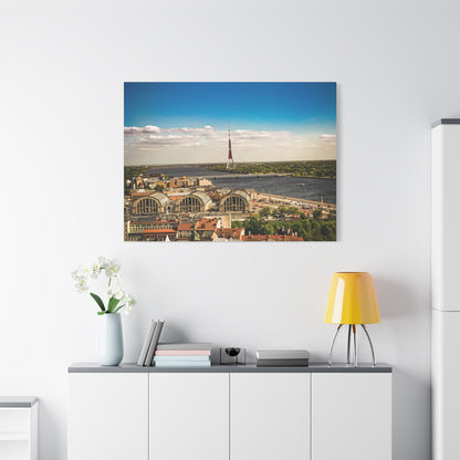 Riga TV Tower Matte Canvas, Stretched, 1.25"