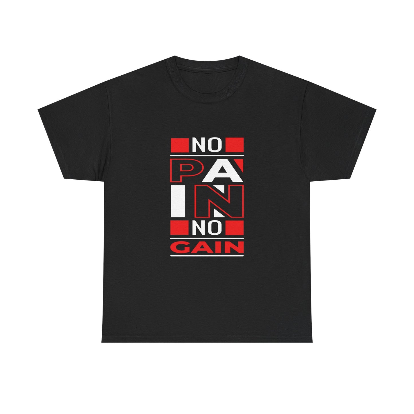 No Pain No Gain Unisex Heavy Cotton Tee - Motivational Fitness Shirt