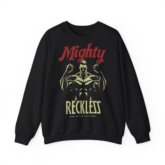 Mighty Stronger  Unisex Heavy Blend™ Crewneck Sweatshirt - Rise to the Challenge