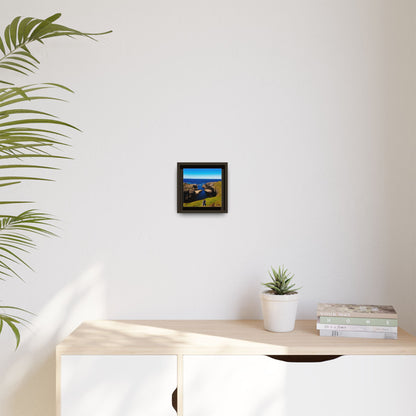 Cliffs Matte Canvas, Framed (Multi-color)