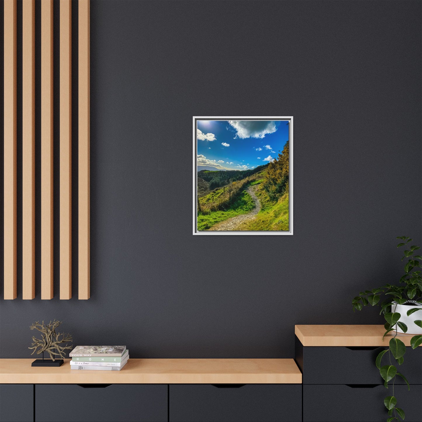 Glanageenty Forest Trail  Matte Canvas, Framed (Multi-color)