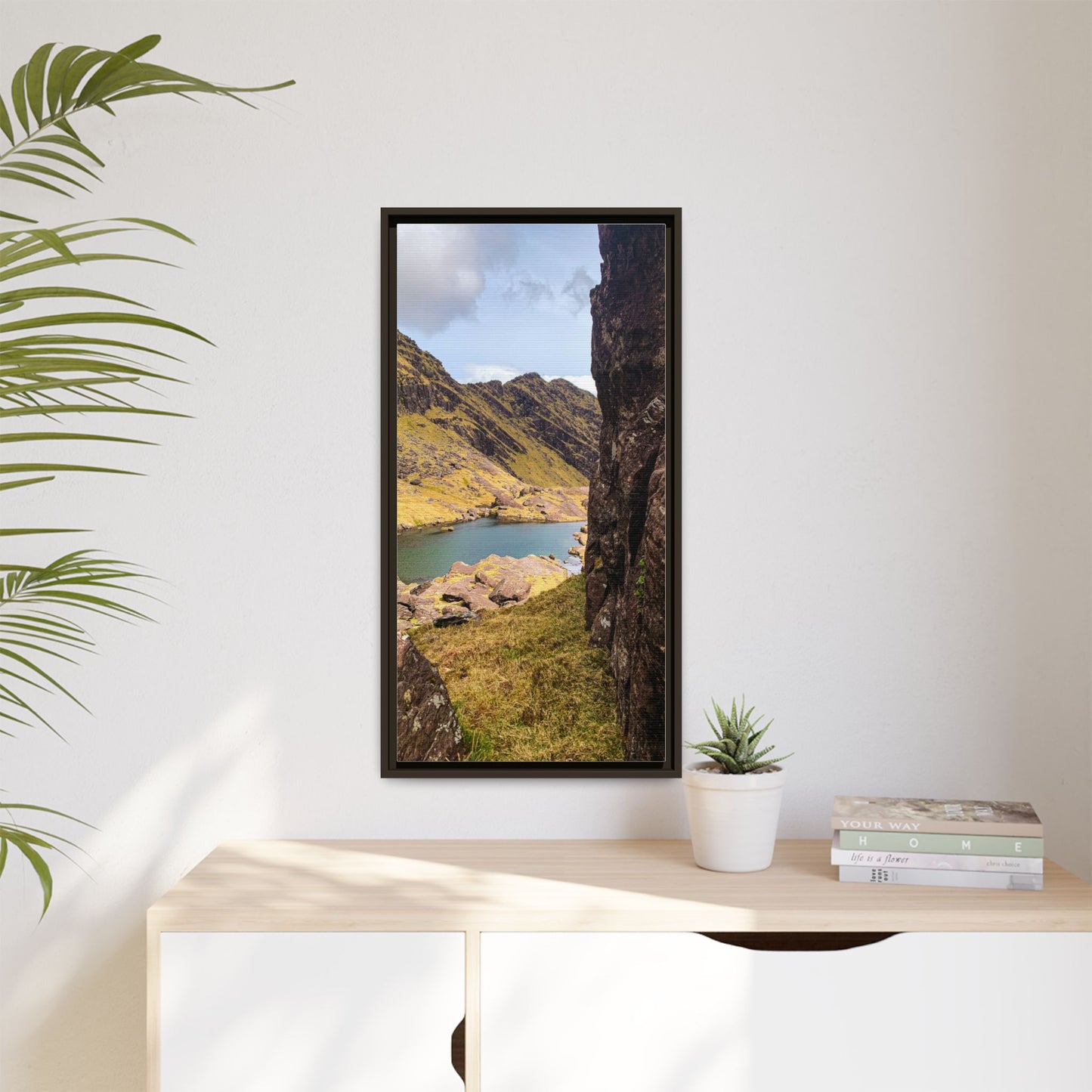 Mount Brandon Valley Matte Canvas, Framed (Multi-color)
