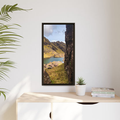 Mount Brandon Valley Matte Canvas, Framed (Multi-color)