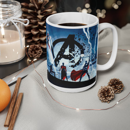 Heroic Ceramic Coffee Mug - 11oz & 15oz Marvel-Inspired Design