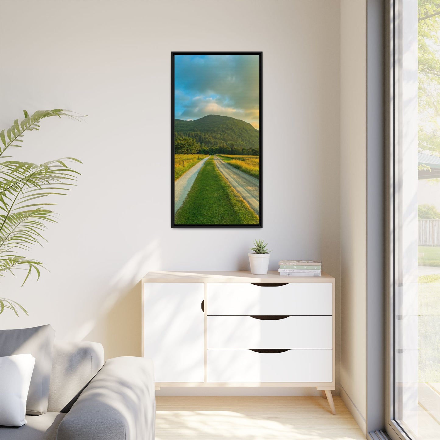 Mountain Torc Matte Canvas, Framed (Multi-color)