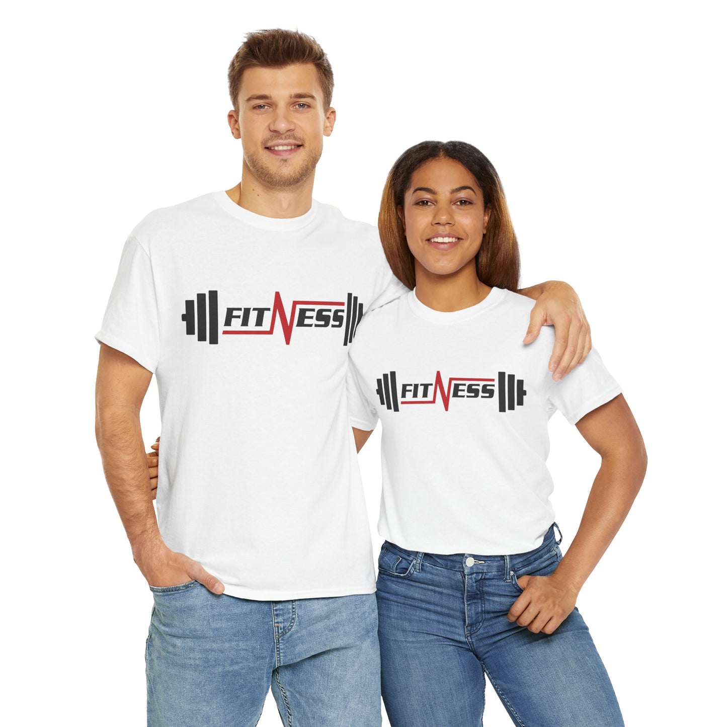 Fitness Heavy Cotton Tee – Gym Workout Shirt for Active Lifestyle