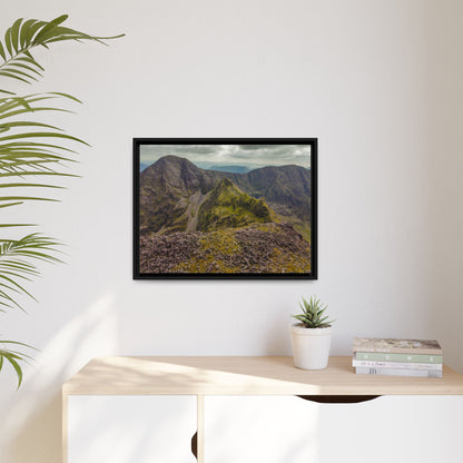 Halfway to Carrauntoohil Matte Canvas, Framed (Multi-color)