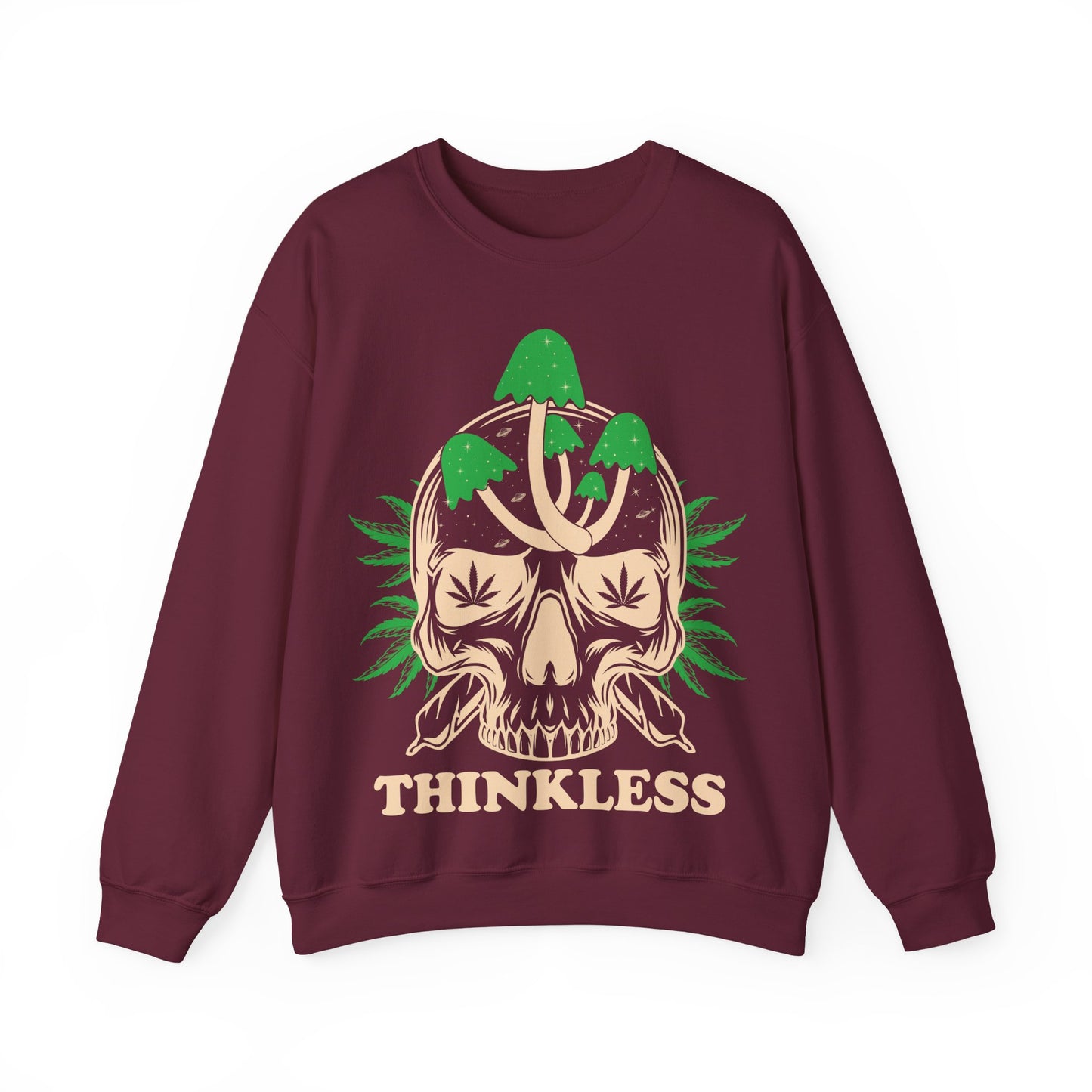 Mushroom Skull 'THINKLESS' Sweatshirt