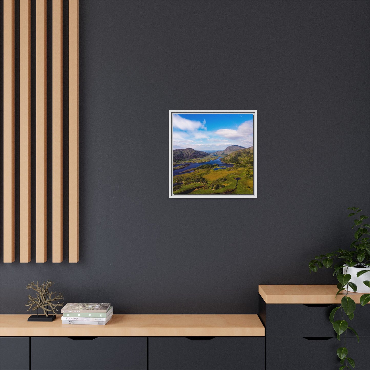 Ladies View Killarney Matte Canvas, Framed (Multi-color)