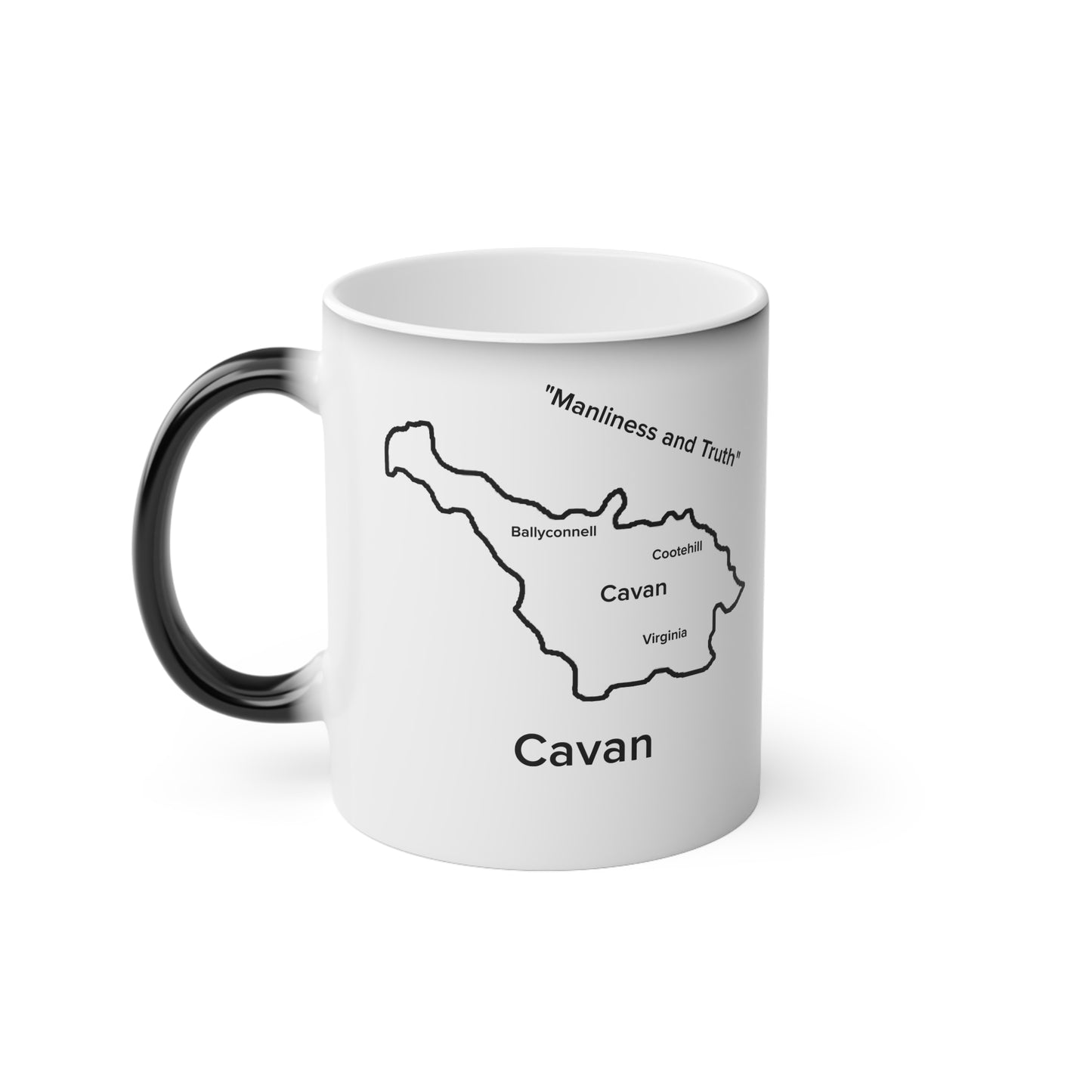 Cavan Magic Mug: Color - Changing Coffee Cup with Artistic Map Design