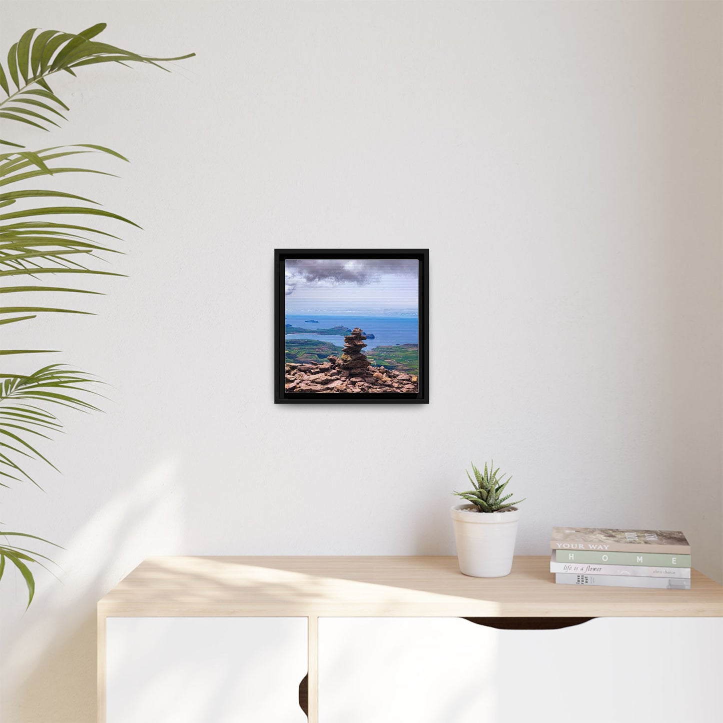 Mount Brandon Top Matte Canvas, Framed (Multi-color)