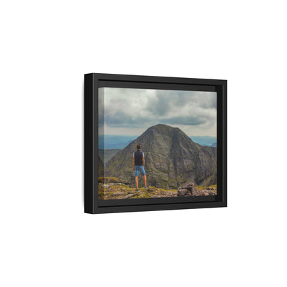 Cross On Top Matte Canvas, Framed (Multi-color)