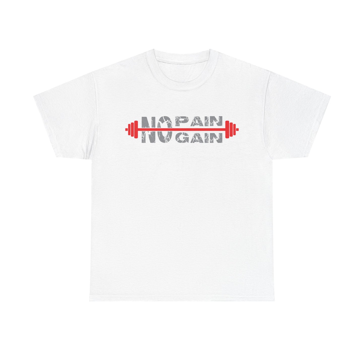No Pain No Gain Unisex Heavy Cotton Tee - Motivational Fitness Shirt