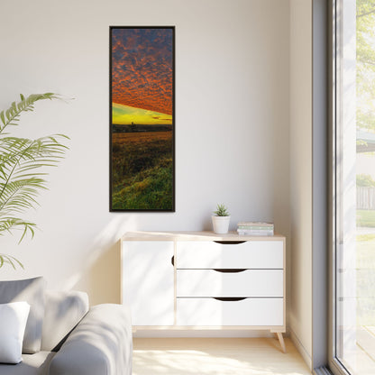 Cloudy Sunset Matte Canvas, Framed (Multi-color)