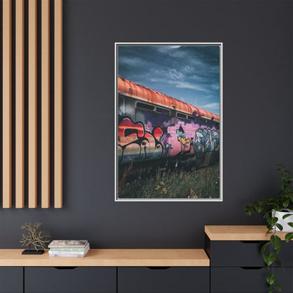 Night Train Matte Canvas, Framed (Multi-color)