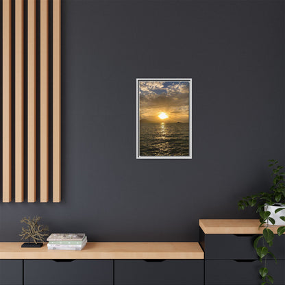 Sunset in Fenit Matte Canvas, Framed (Multi-color)