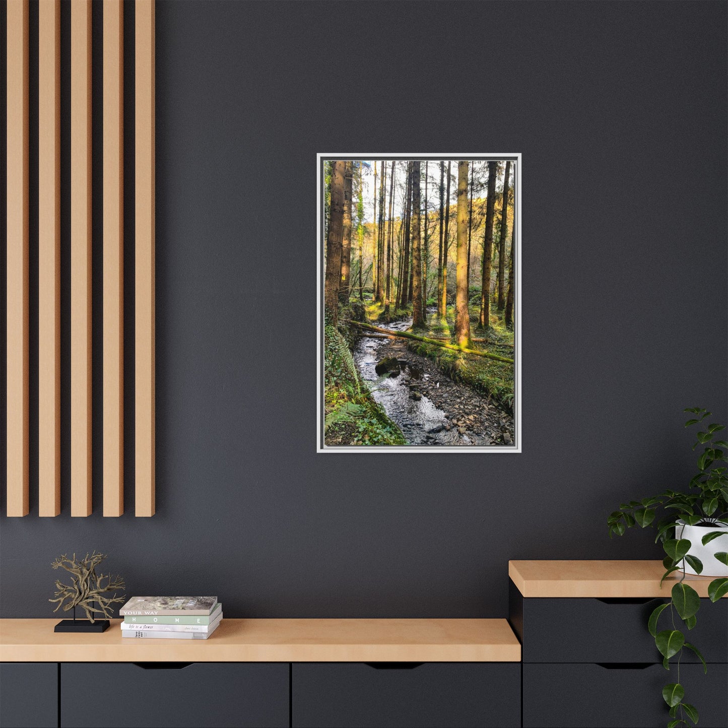 Glanageenty Forest Trail 2 Matte Canvas, Framed (Multi-color)