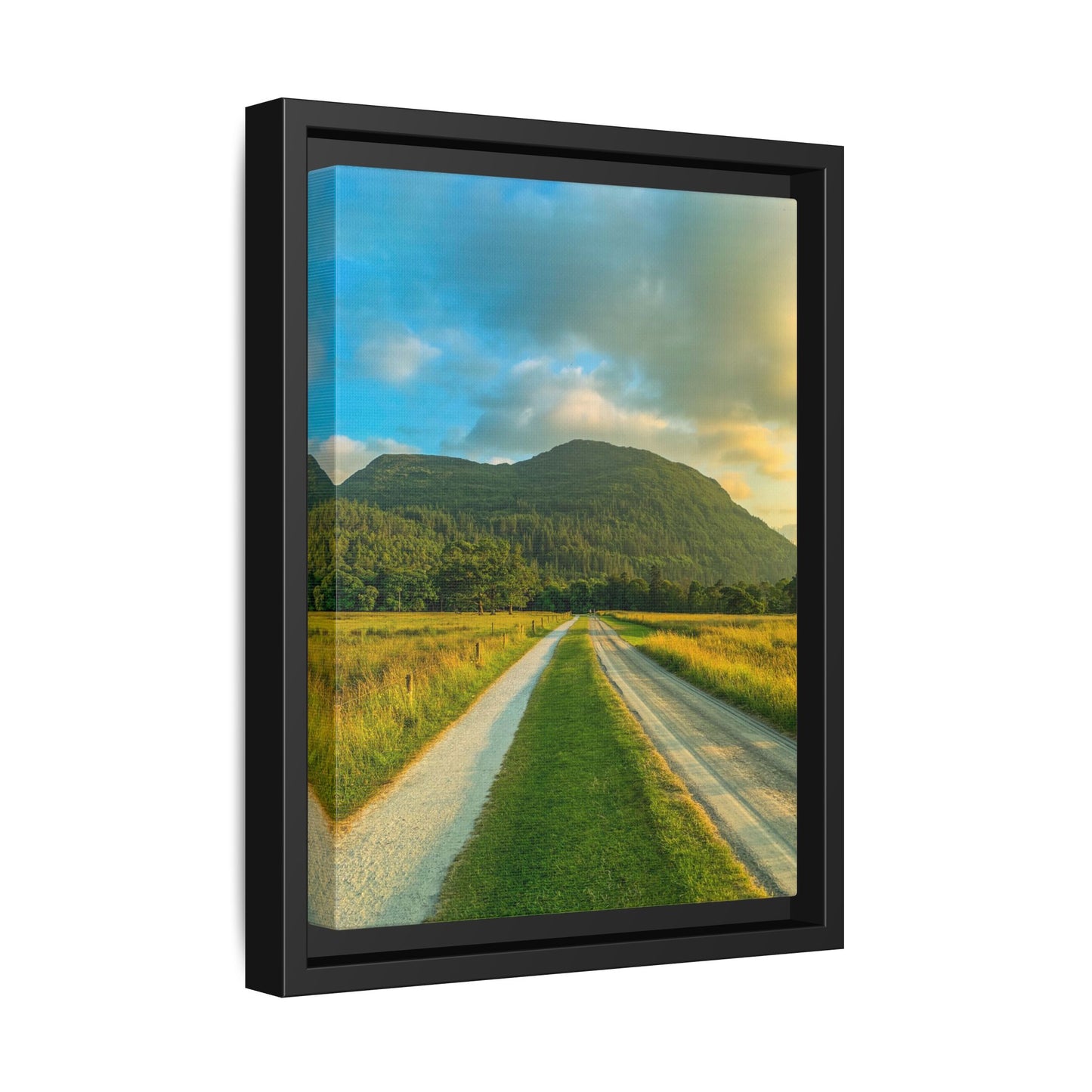 Mountain Torc Matte Canvas, Framed (Multi-color)