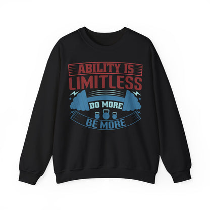 Limitless Ability Unisex Heavy Blend™ Crewneck Sweatshirt Motivational Fitness