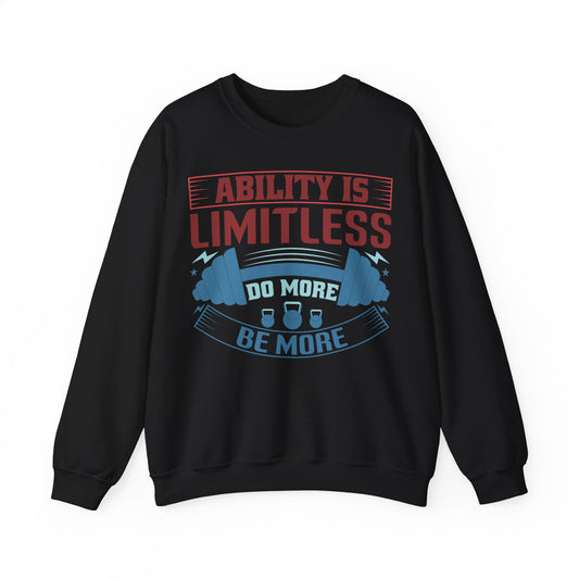 Limitless Ability Unisex Heavy Blend™ Crewneck Sweatshirt Motivational Fitness