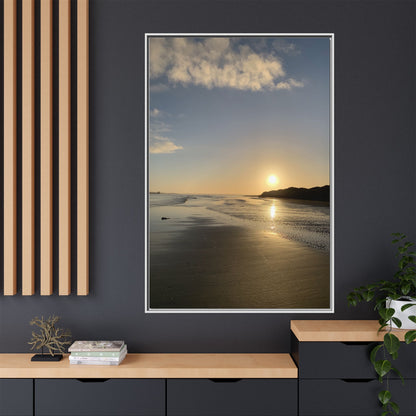 Sunset Matte Canvas, Framed (Multi-color)