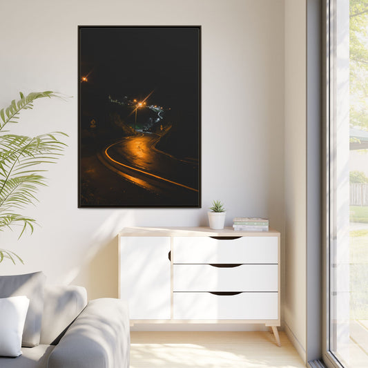 Ballybunion at Night Matte Canvas, Framed (Multi-color)