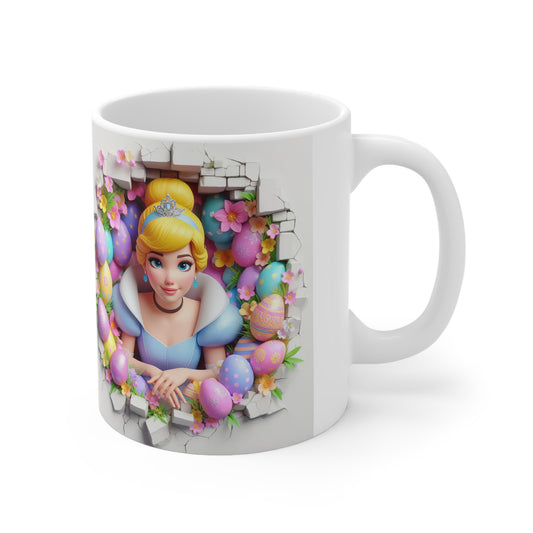 Cinderella Easter Ceramic Coffee Cups - 11oz & 15oz. Perfect for Spring Celebrations!