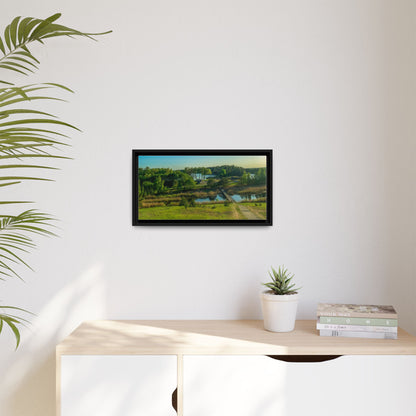 Zageres Lake Matte Canvas, Framed (Multi-color)