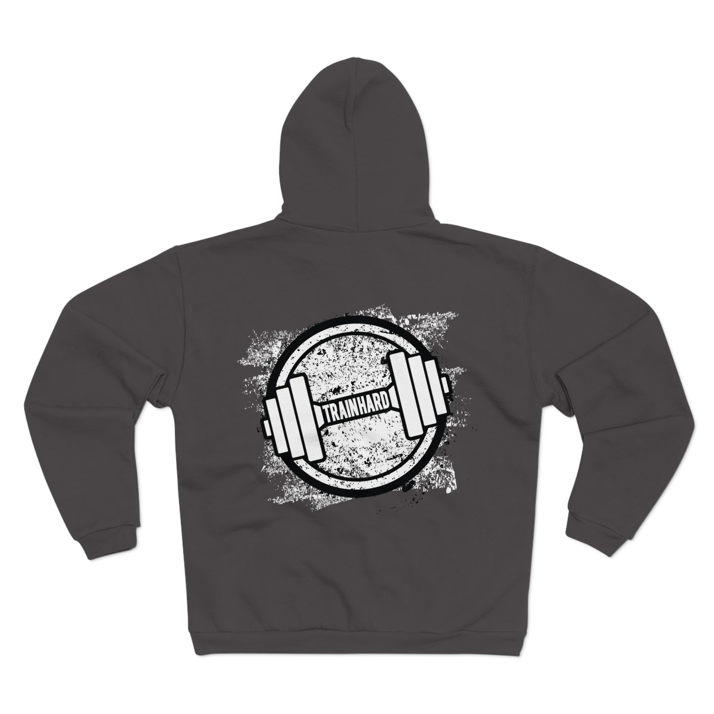 Train Hard Unisex Hooded Zip Sweatshirt | Fitness Motivation