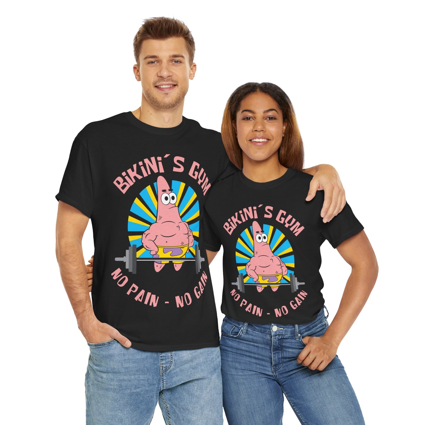Bikini Bottom Gym Patrick Unisex Heavy Cotton Tee