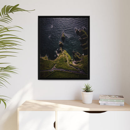 Dunquin Pier Matte Canvas, Framed (Multi-color)
