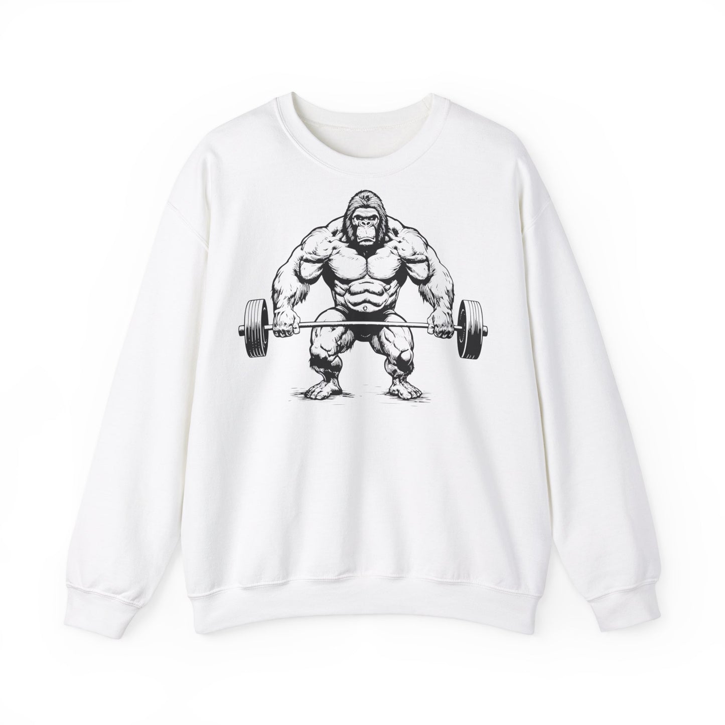Muscle Lifting Gorilla Sweatshirt - Unisex Heavy Blend™ Crewneck