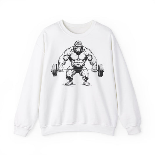 Muscle Lifting Gorilla Sweatshirt - Unisex Heavy Blend™ Crewneck