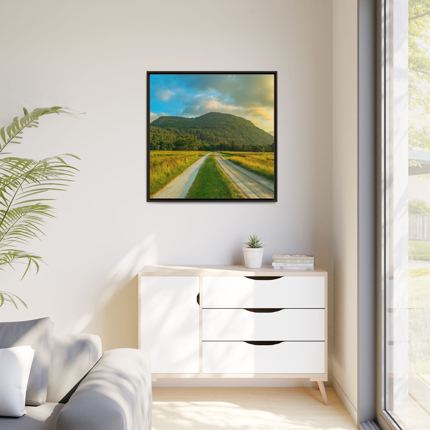 Mountain Torc Matte Canvas, Framed (Multi-color)