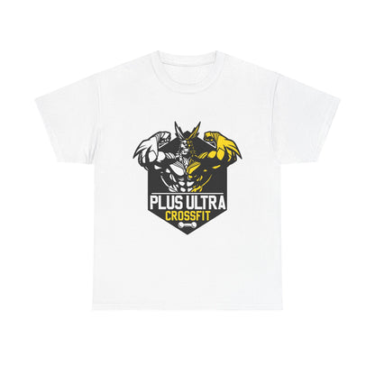 Plus Ultra CrossFit Unisex Heavy Cotton Tee - Fitness Motivational Shirt White