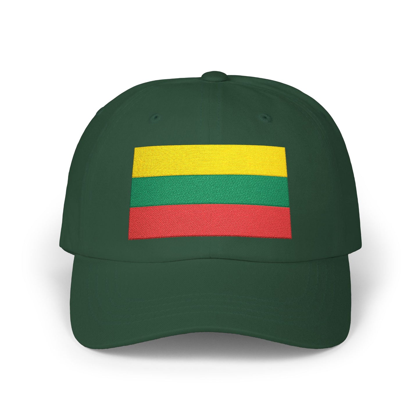 Lithuania Flag Embroidered Classic Dad Cap - Stylish Cotton Hat for Men