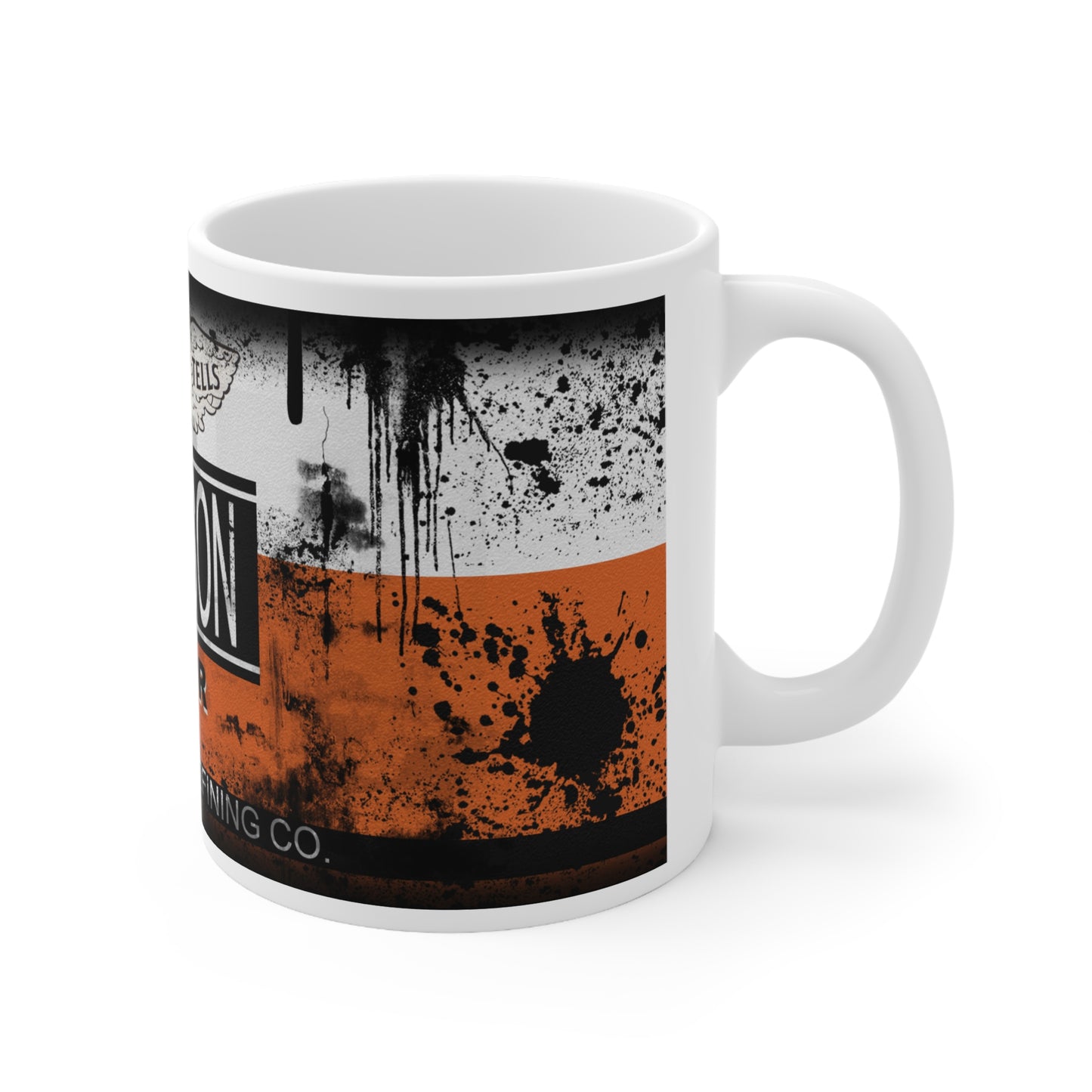 Vintage Johnson Oil Ceramic Coffee Mug | 11oz & 15oz