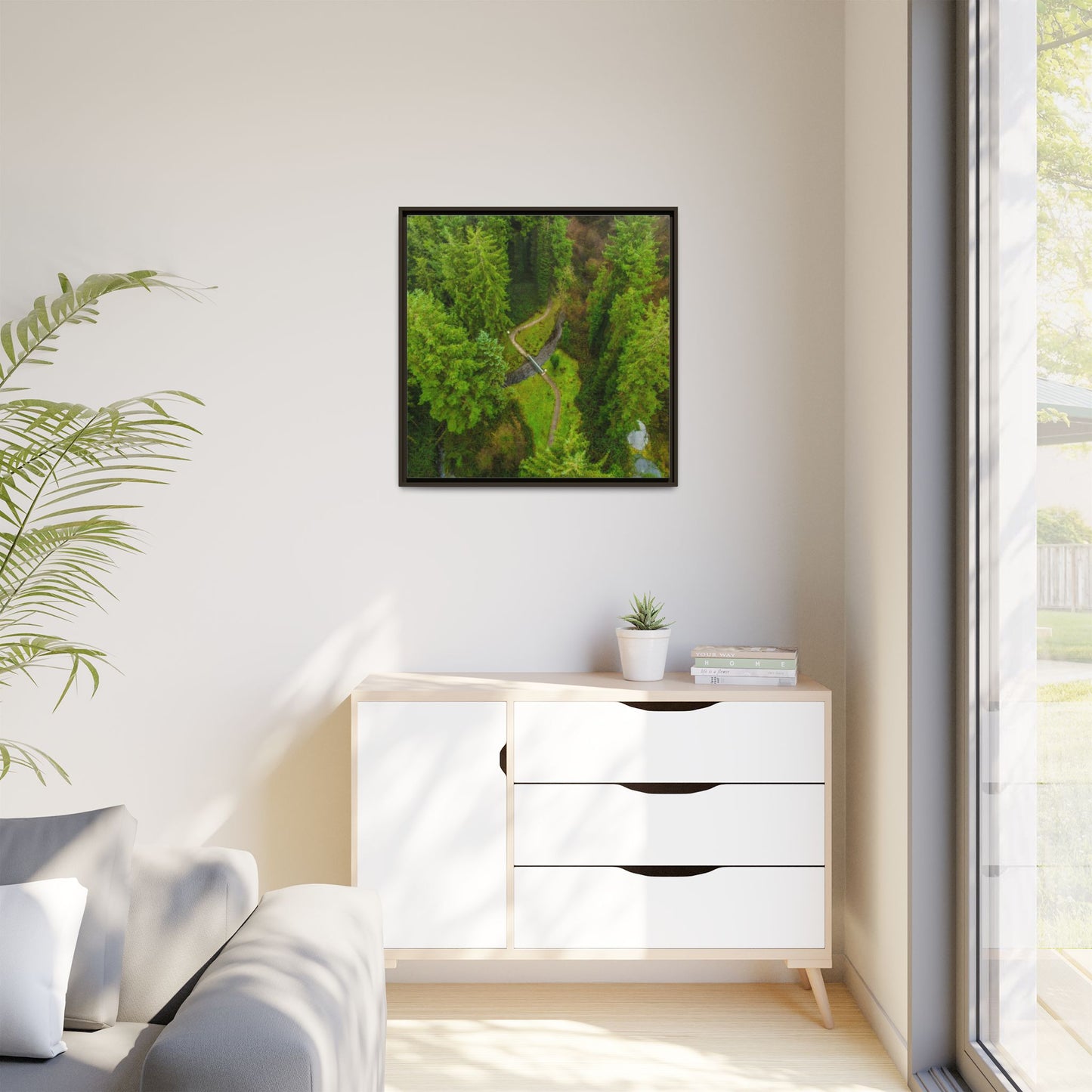 Glanageenty Forest Matte Canvas, Framed (Multi-color)