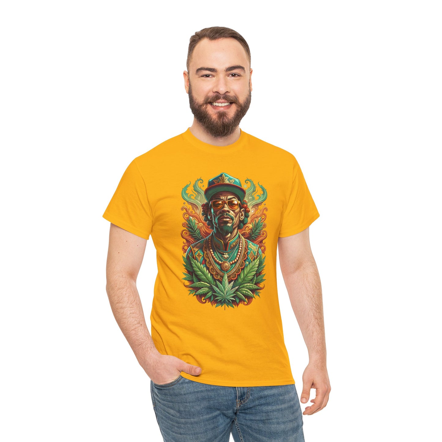 Reggae Lion Tee — Rasta Portrait Graphic T-Shirt