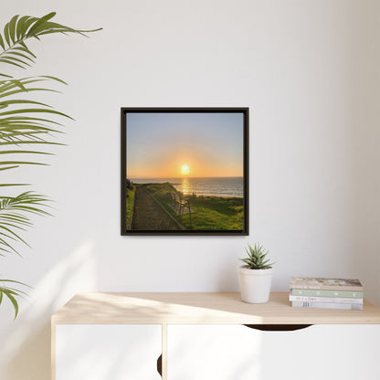Sunset in Ballybunion 2 Matte Canvas, Framed (Multi-color)