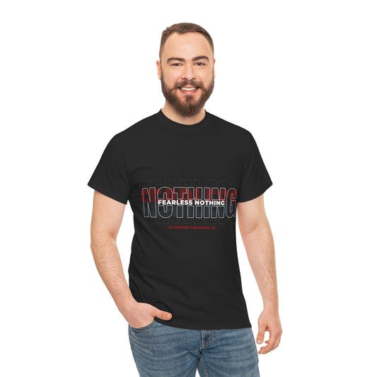 Fearless Unisex Heavy Cotton Tee – Motivational Graphic Shirt for Everyday Wear