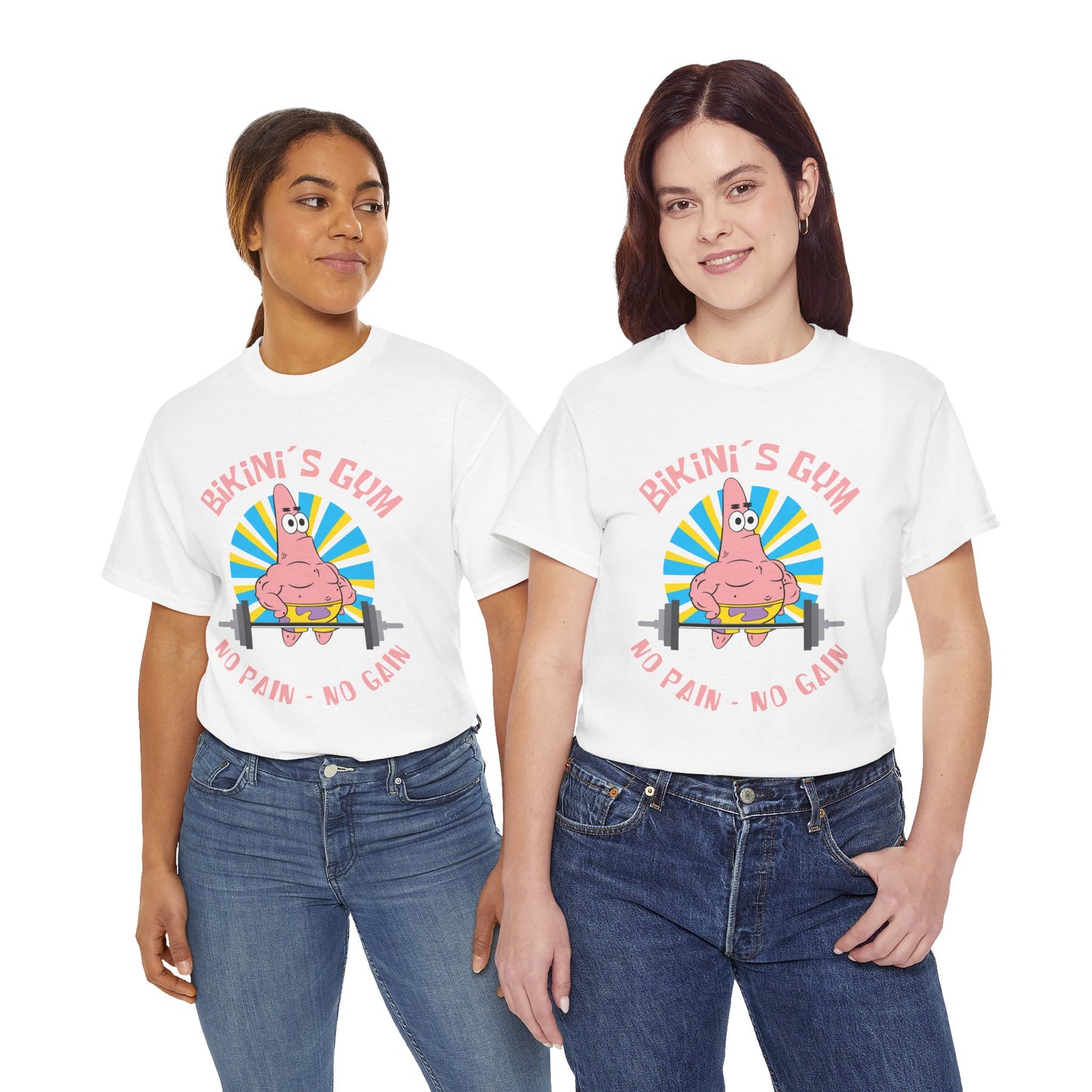 Bikini Bottom Gym Patrick Unisex Heavy Cotton Tee