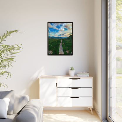 Torc Mountain Trail Matte Canvas, Framed (Multi-color)
