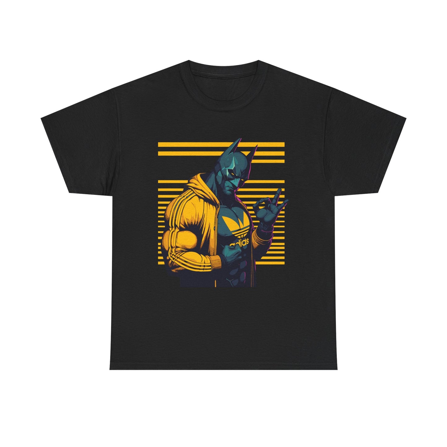 Retro Superhero Unisex Heavy Cotton Tee - Cool Graphic Tee for Casual Wear