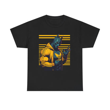 Retro Superhero Unisex Heavy Cotton Tee - Cool Graphic Tee for Casual Wear