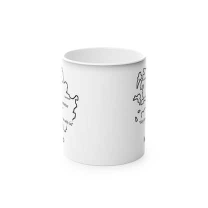 Mayo Magic Mug: Color - Changing Coffee Cup with Artistic Map Design