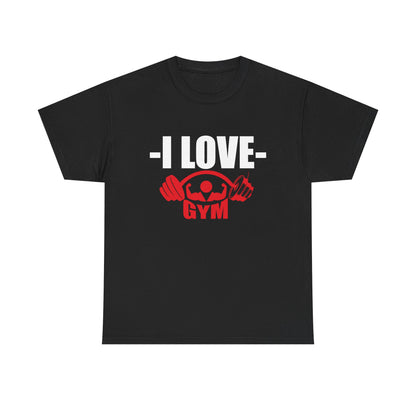 I Love Gym Unisex Heavy Cotton Tee - Perfect for Fitness Enthusiasts