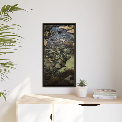 Rocks Matte Canvas, Framed (Multi-color)