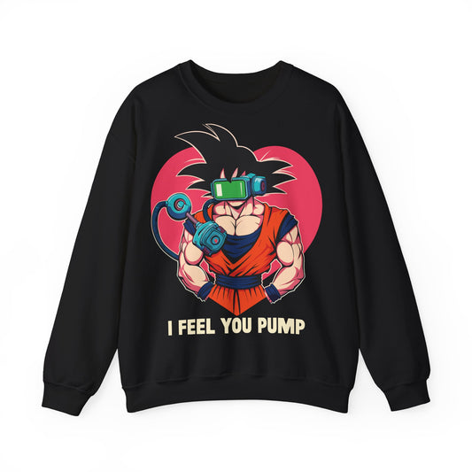 Gamer Vibe Crewneck Sweatshirt - 'I Feel You Pump' Design